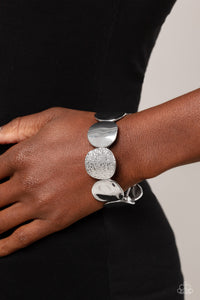 Rippling Record - Silver Bracelet