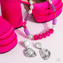 Load image into Gallery viewer, A SHEEN Slate - Pink Necklace