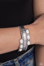 Load image into Gallery viewer, A League of Their STONE - White Cuff Bracelet