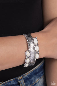 A League of Their STONE - White Cuff Bracelet