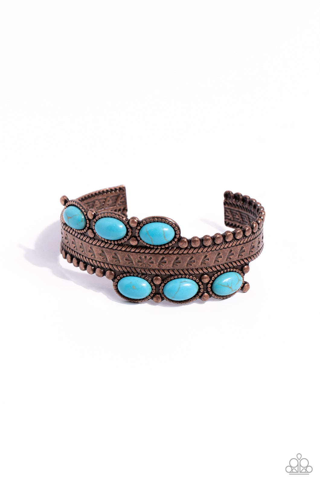 A League of Their STONE - Copper Cuff Bracelet