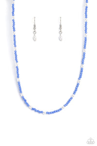 Beaded Blitz - Blue Necklace