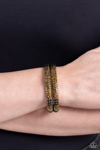 STACKED Up - Brass Bracelet