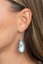 Load image into Gallery viewer, TEARDROP-Dead Dynasty - Blue Earrings