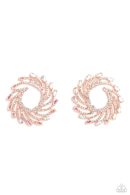 Firework Fanfare - Copper Post Earrings