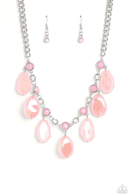 Maldives Mural - Pink Necklace