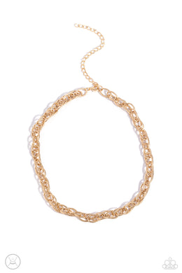 If I Only Had a CHAIN - Gold Choker Necklace