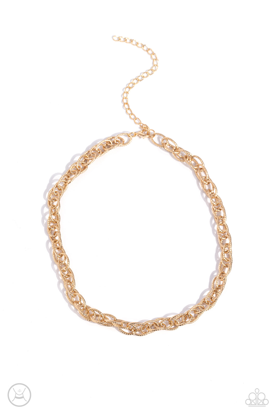 If I Only Had a CHAIN - Gold Choker Necklace
