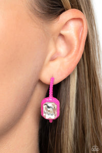 Call Me TRENDY - Pink Earrings