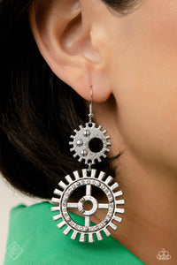 I Have a STEAMPUNK - White Earrings