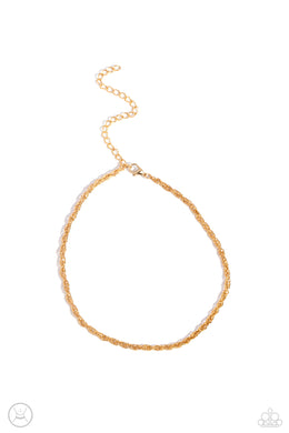 Glimmer of ROPE - Gold Choker Necklace