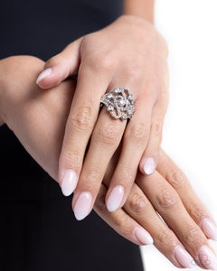 High-Class Honor - White Dainty Ring