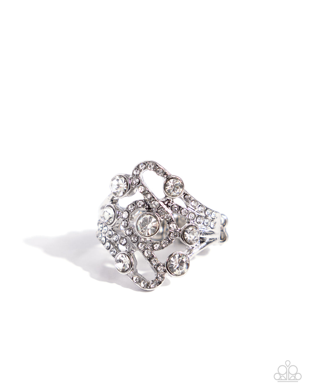 High-Class Honor - White Dainty Ring