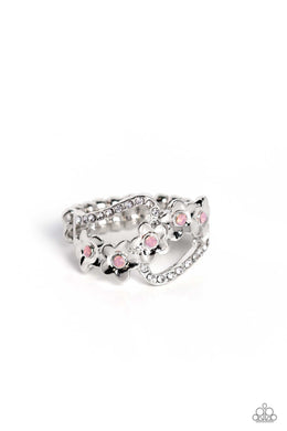 Captivating Corsage - Pink Dainty Ring