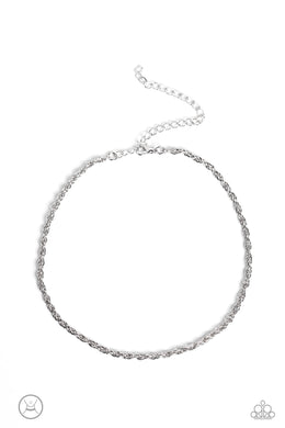 Glimmer of ROPE - Silver Choker Necklace