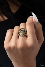 Load image into Gallery viewer, Interlocked Impression - Brass Ring