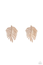 Load image into Gallery viewer, The FROND Row - Gold Post Earrings