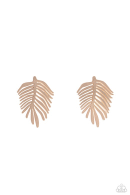 The FROND Row - Gold Post Earrings