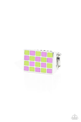 Checkerboard Craze - Green Ring