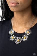 Load image into Gallery viewer, Chrysanthemum Craze - Orange Necklace