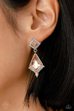 Load image into Gallery viewer, Dapper Display - Orange Post Earrings