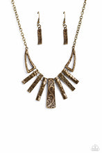 Load image into Gallery viewer, Paisley Pastime - Brass Necklace
