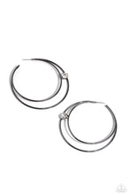 Load image into Gallery viewer, Theater HOOP - Black Gunmetal Hoop Earrings