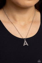Load image into Gallery viewer, Leave Your Initials - A - Silver Necklace
