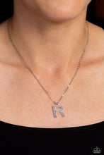 Load image into Gallery viewer, Leave Your Initials - R - Silver Necklace