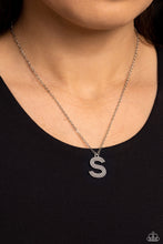 Load image into Gallery viewer, Leave Your Initials - Silver - S Necklace