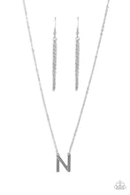 Load image into Gallery viewer, Leave Your Initials - Silver - N Necklace