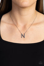Load image into Gallery viewer, Leave Your Initials - Silver - N Necklace