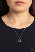 Load image into Gallery viewer, Leave Your Initials - Silver - B Necklace