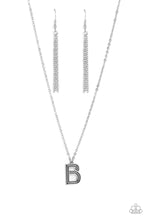 Load image into Gallery viewer, Leave Your Initials - Silver - B Necklace