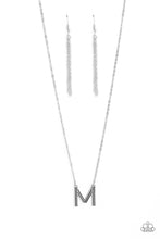Load image into Gallery viewer, Leave Your Initials - M - Silver Necklace