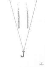 Load image into Gallery viewer, Leave Your Initials - J - Silver Necklace