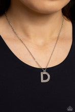 Load image into Gallery viewer, Leave Your Initials - Silver - D Necklace
