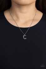 Load image into Gallery viewer, Leave Your Initials - C - Silver Necklace