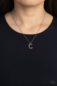 Leave Your Initials - Silver - C Necklace