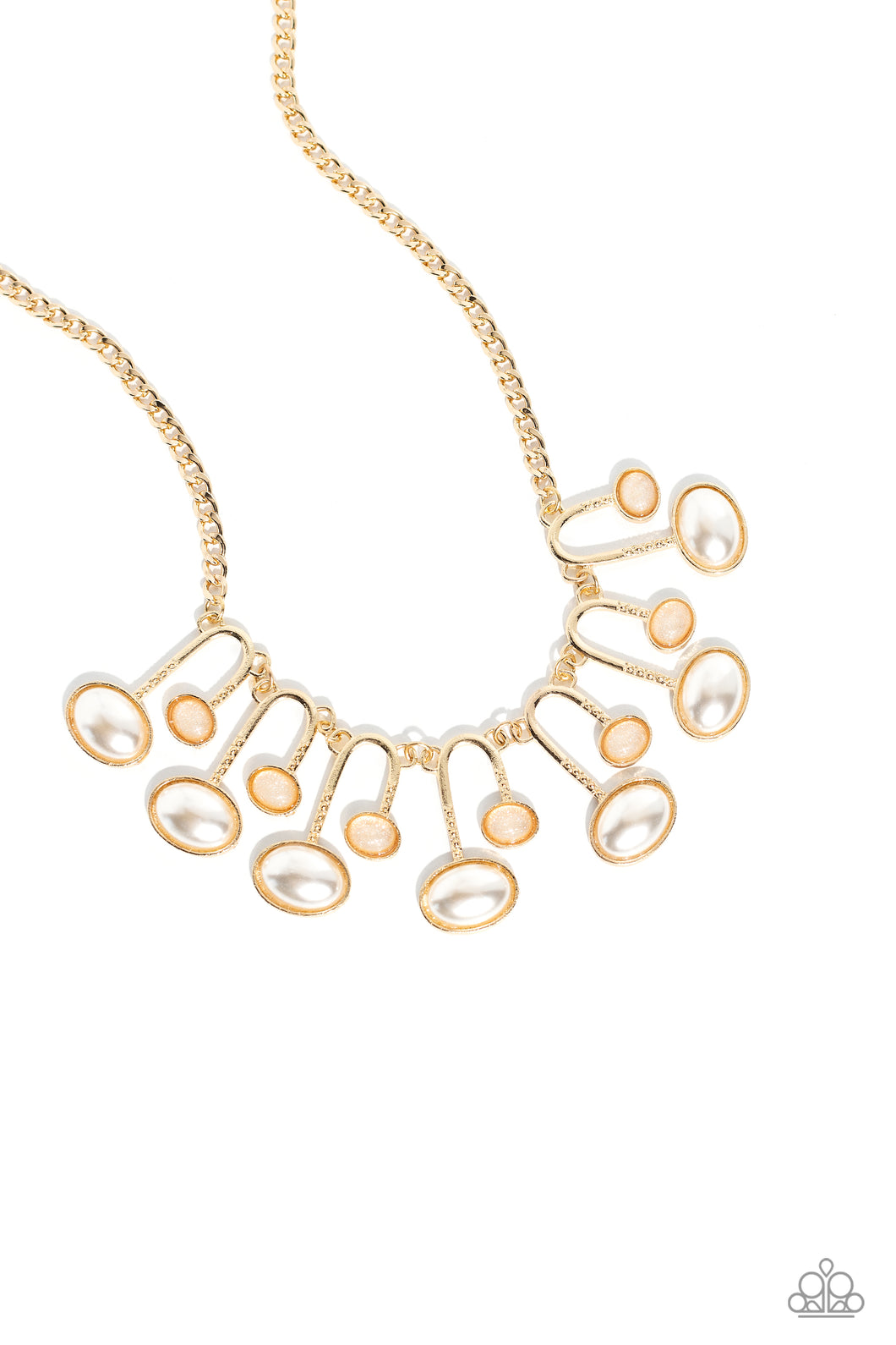 Abstract Adornment - Gold Necklace