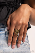 Load image into Gallery viewer, Flared Fashion - Brass Dainty Ring