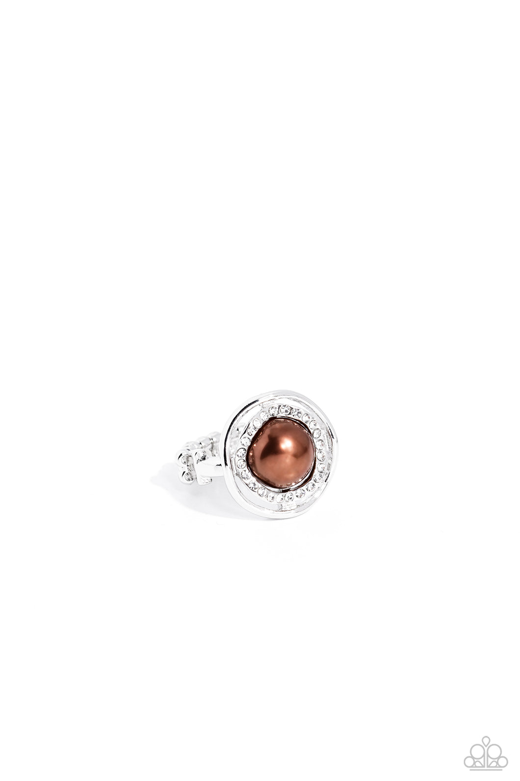 Chic Center - Brown Dainty Ring
