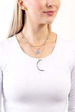 Load image into Gallery viewer, Lunar Landslide - Blue Necklace