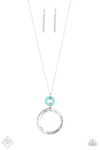 Load image into Gallery viewer, Optical Illusion - Blue Necklace