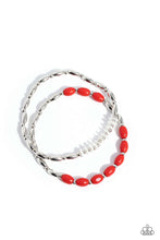 Load image into Gallery viewer, WOOD Luck - Red Set of Bracelets