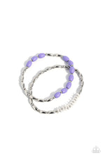 Load image into Gallery viewer, WOOD Luck - Purple Set of Bracelets