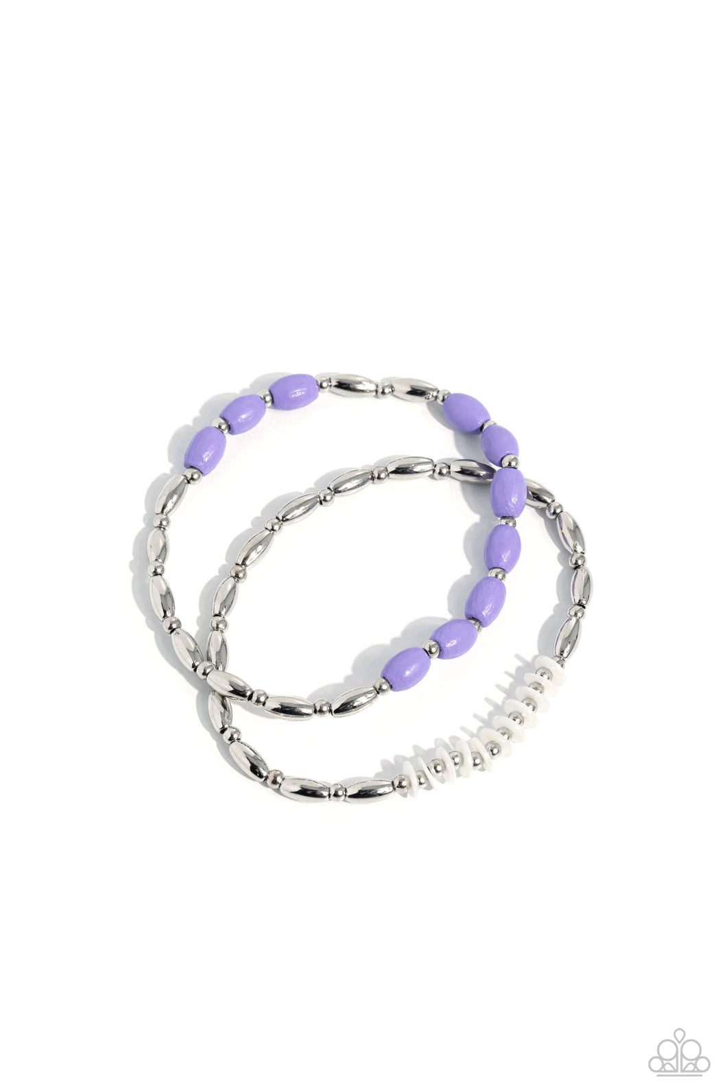 WOOD Luck - Purple Set of Bracelets