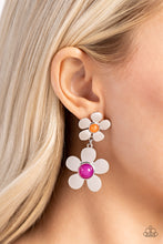 Load image into Gallery viewer, Fashionable Florals - Pink Post Earrings