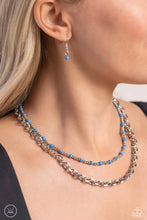 Load image into Gallery viewer, A Pop of Color - Blue Choker Necklace