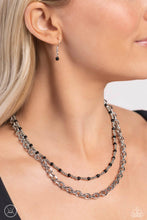 Load image into Gallery viewer, A Pop of Color - Black Choker Necklace